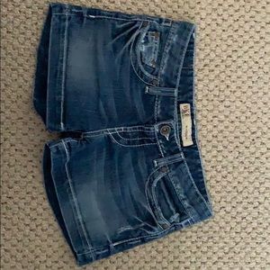 Denim shorts